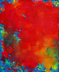 Chris Heinemann - Rote Wolke -Tintenmalerei 2008